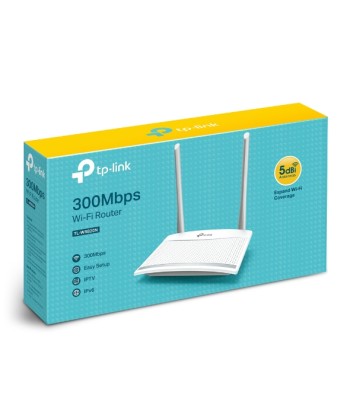 TP-LINK Router TL-WR820N 802.11n, 300 Mbit/s, 10/100 Mbit/s, Ethernet LAN (RJ-45) ports 2, MU-MiMO Yes, Antenna type External