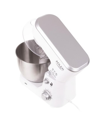 Кухонный комбайн Adler AD 4216 - Мощный 1000W, Чаша 4L, 6 Скоростей, Белый