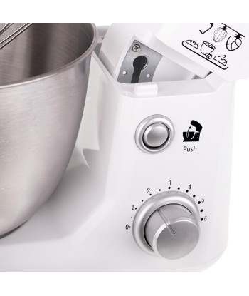 Кухонный комбайн Adler AD 4216 - Мощный 1000W, Чаша 4L, 6 Скоростей, Белый