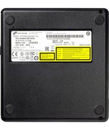 H.L Data Storage Ultra Slim Portable DVD-Writer GP60NB60 Interface USB 2.0, DVD±R/RW, CD read speed 24 x, CD write speed 24 x