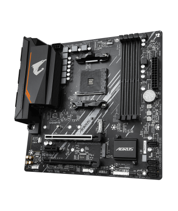 Gigabyte B550M AORUS ELITE 1.0 Processor family AMD, Processor socket AM4, DDR4 DIMM, Memory slots 4, Number of SATA connectors