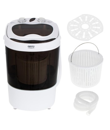 Camry, Mini washing machine, CR 8054, Top loading, Washing capacity 3 kg, Depth 37 cm, Width 36 cm, White/Gray