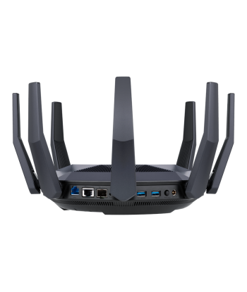 Wireless Router ASUS 6000 Mbps Mesh Wi-Fi 6 USB 3.1 9x10/100/1000M 1x10GbE 1xSPF+ Number of antennas 8 RT-AX89X