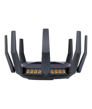 Wireless Router ASUS 6000 Mbps Mesh Wi-Fi 6 USB 3.1 9x10/100/1000M 1x10GbE 1xSPF+ Number of antennas 8 RT-AX89X