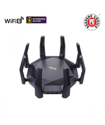 Wireless Router ASUS 6000 Mbps Mesh Wi-Fi 6 USB 3.1 9x10/100/1000M 1x10GbE 1xSPF+ Number of antennas 8 RT-AX89X