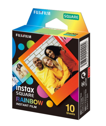 Fujifilm Instax Square Rainbow Film (10 lehte) - Jäädvusta elu erksates värvides!