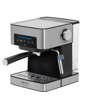 Camry Espresso and Cappuccino Coffee Machine CR 4410 Pump pressure 15 bar, Built-in milk frother, Drip, 850 W, Black/Stainless
