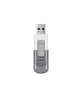 Lexar JumpDrive V100 64GB USB 3.0 Flash Drive - Grey
