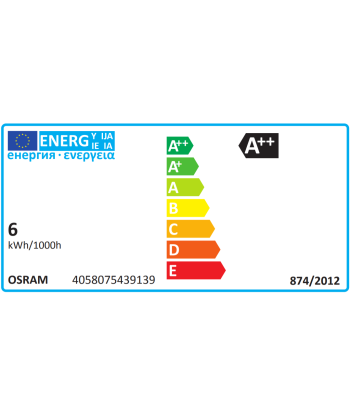 Osram Parathom Retrofit Classic B 60 E14, 6 W, Warm White, 60 W, 6kWh/1000h, 806 lm