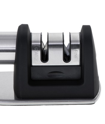 Adler AD 4489 Manual Knife Sharpener - Black/Stainless Steel - 2-Stage Sharpening