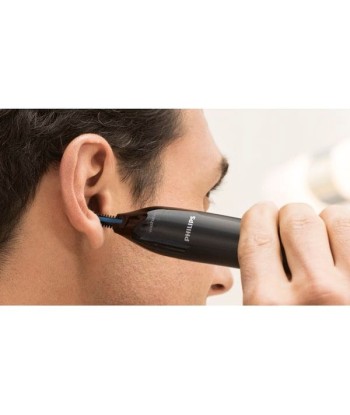 Philips Nose and Ear Trimmer NT1650/16 Wet & Dry, Black, Cordless