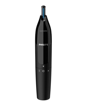 Philips Nose and Ear Trimmer NT1650/16 Wet & Dry, Black, Cordless