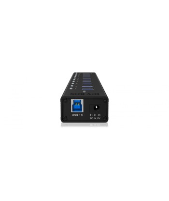 Raidsonic ICY BOX IB-AC6110 10-Pordiga USB 3.0 Hub - Must