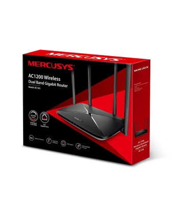 Wireless Router MERCUSYS Wireless Router 1167 Mbps IEEE 802.11ac 1 WAN 3x10/100/1000M Number of antennas 4 AC12G