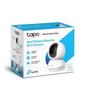 TP-LINK Pan/Tilt Home Security Wi-Fi Camera Tapo C200 4mm/F/2.4, Privacy Mode, Sound and Light Alarm, Motion Detection and