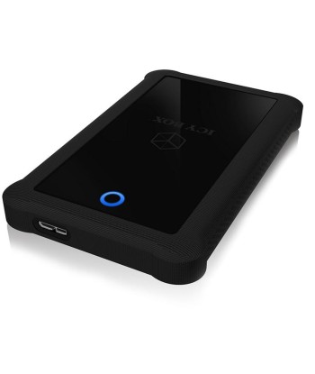 Raidsonic ICY BOX IB-233U3-B External enclosure for 2.5" SATA HDD/SSD with USB 3.0 interface and silicone protection sleeve 2