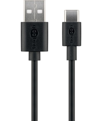 Goobay USB-C to USB-A Charging & Sync Cable, 3m
