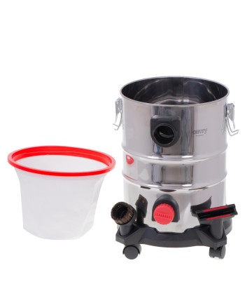Tolmuimeja Camry Professional industrial CR 7045 Bagged, Wet suction, Power 3400 W, Dust capacity 25 L, Red/Silver