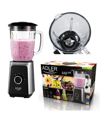 Adler Blender AD 4076 Tabletop, 1000 W, Jar material Glass, Jar capacity 1.5 L, Ice crushing, Black