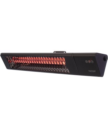 SUNRED Heater PRO25W-SMART, Triangle Dark Smart Wall Infrared, 2500 W, Black, IP55
