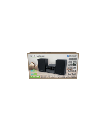 Muse Bluetooth Micro System With DAB+/FM Radio 	M-70 DBT 2x20 W, Bluetooth, CD player, AUX in