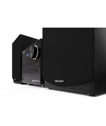 Sharp XL-B517D(BK) Hi-Fi Micro System, CD/FM/USB/Bluetooth v5.0, Aux-in, 45W, Black