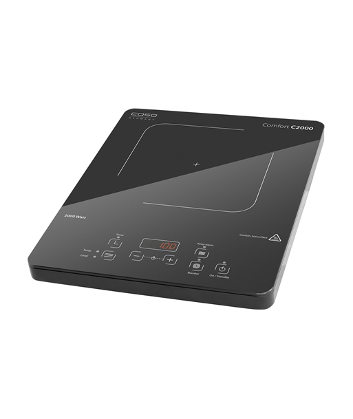Caso Comfort C2000 Induction Hob - Sleek Black, Single Zone Cooking Perfection Caso Comfort C2000 Induction Hob - Sleek Black, Single Zone Cooking Perfection