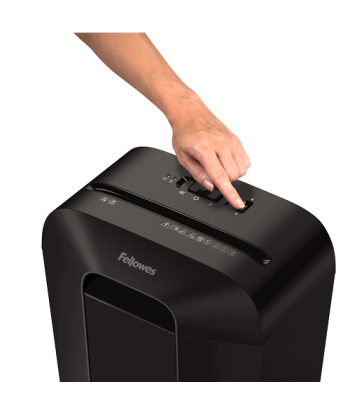 Fellowes Powershred LX41 Black, 17 L, Credit cards shredding, Mini-Cut Shredder, Paper handling standard/output 8 sheets per pas