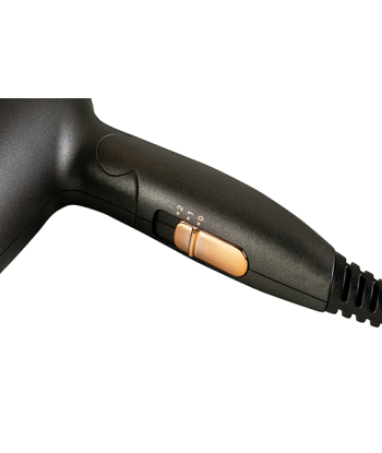 Camry CR 2261 Hair Dryer - 1400W, 2 Temperature Settings, Metallic Grey/Gold