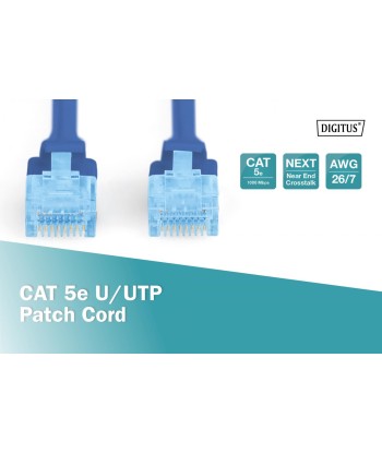 Digitus Patch Cord CAT 5e U-UTP, PVC AWG 26/7, 0.5 m