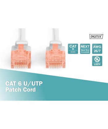 Digitus Patch Cord CAT 6 U-UTP, Cu, LSZH AWG 26/7, 1 m