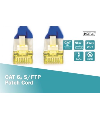 Digitus CAT 6A S-FTP Patch Cord - 0.5m, LSZH, Copper, AWG 26/7