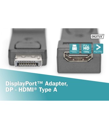 Digitus DisplayPort to HDMI Adapter - Seamless Connection to Your HDMI Display