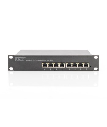 Digitus, 8-port Gigabit Ethernet PoE switch, DN-95317, Unmanaged, Rackmountable, Power supply type Internal