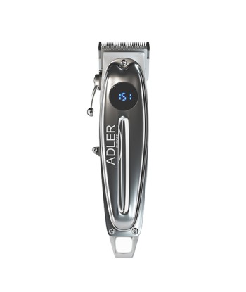 Adler Professional Juukselõikur AD 2831 - Juhtmeta/Juhtmega, 6 Pikkusastet, Hõbedane