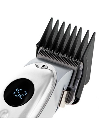 Adler Professional Juukselõikur AD 2831 - Juhtmeta/Juhtmega, 6 Pikkusastet, Hõbedane
