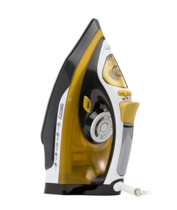 Camry Iron CR 5029 Steam Iron, 2400 W, Continuous steam 40 g/min, Steam boost performance 70 g/min, White/Black/Gold