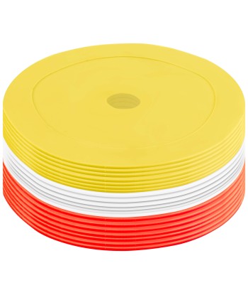 Pure2Improve Rubber Training Markers Red/White/Yellow