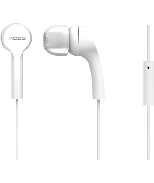 Kõrvaklapid Koss KEB9iW Wired, In-ear, Microphone, White