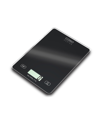 Caso Slim Kitchen Scale - Precise Weight Measurement up to 5 kg, 1g Graduation, Black
