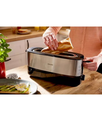 Philips Toaster HD2692/90 Viva Collection Power 950 W, Number of slots 2, Housing material Metal/Plastic, Black