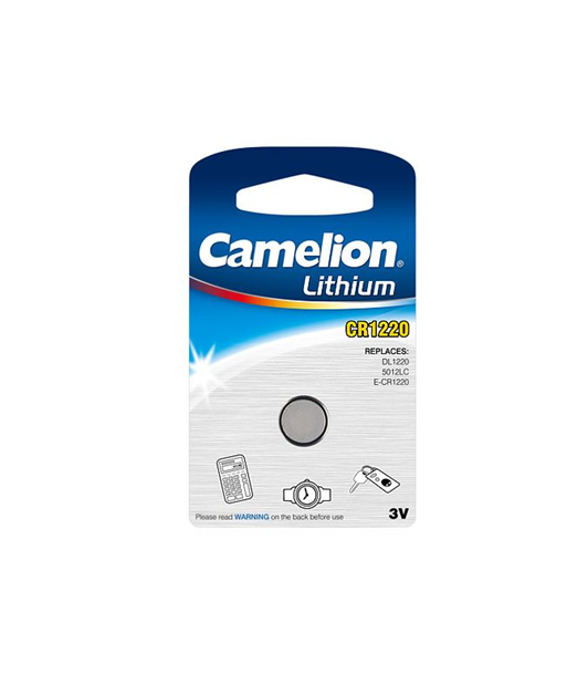Camelion CR1220 Литиевая Батарейка-таблетка - Одна Штука Camelion CR1220 Литиевая Батарейка-таблетка - Одна Штука