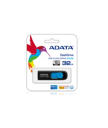 ADATA UV128 32 GB, USB 3.0, Black/Blue