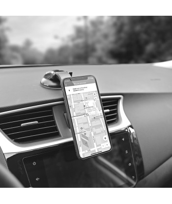 ColorWay Magnetic Car Phone Holder - Dashboard Mount, 360° Adjustable, Gray