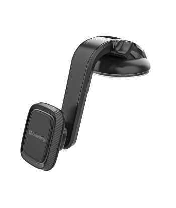 ColorWay Magnetic Car Phone Holder - Dashboard Mount, 360° Adjustable, Gray