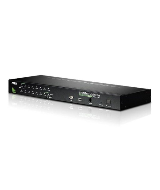 Aten CS1716A 16-Port PS/2-USB VGA KVM Switch with Daisy-Chain Port and USB Peripheral Support Aten CS1716A 16-Port PS/2-USB VGA KVM Switch with Daisy-Chain Port and USB Peripheral Support