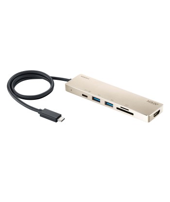 Aten UH3239 USB-C Multiport Mini Dock with Power Pass-Through