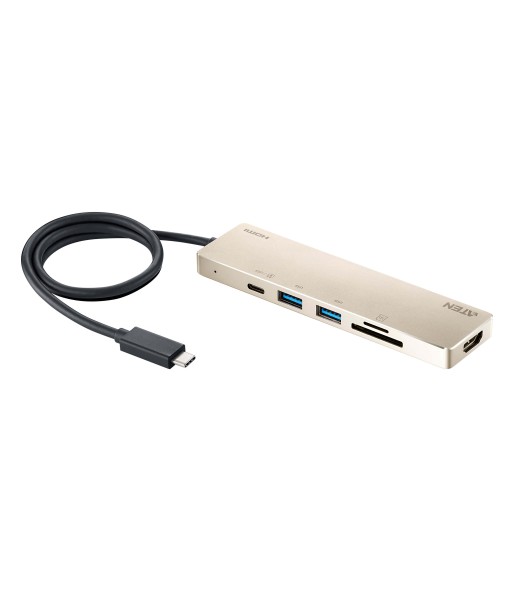 Aten UH3239 USB-C Multiport Mini Dock with Power Pass-Through