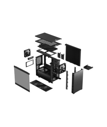 Fractal Design Define 7 Nano Black TG Light Tint, Mini ITX,  Mini-DTX, Power supply included No