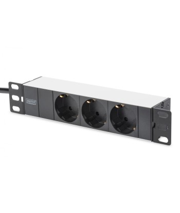 Digitus 10" Network Set, 6U Cabinet with Shelf, PDU, 8-Port Switch & CAT6 Patch Panel - Grey